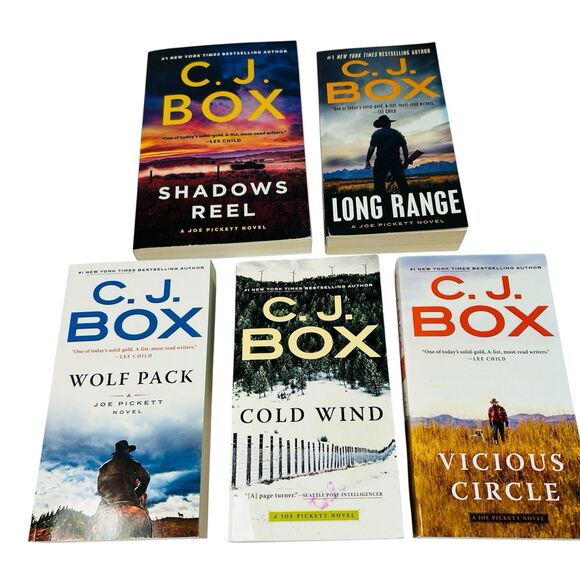 CJ Box Book Lot of 5 Joe Pickett Series PB 11 17 19 20 22 Western Mystery - Picture 1 of 8